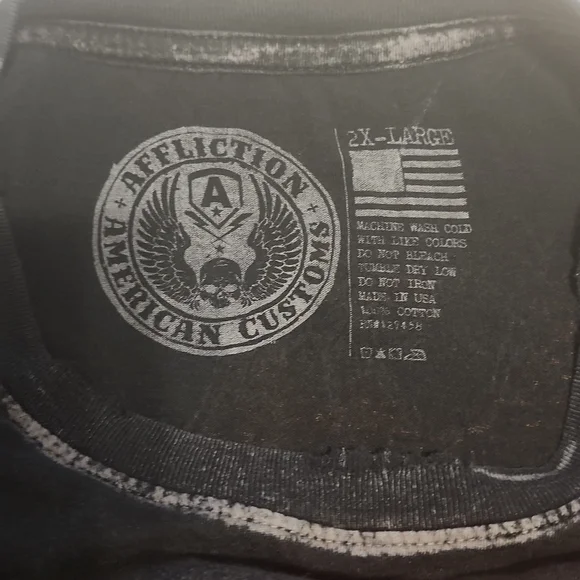 American affliction custom t shirt short sleeve - Picture 11 of 11